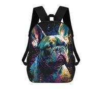 sinyumoney French Bulldog Style 4 Mochila De Peluche Con Dibujos Animados, Mochila 3D Para Niños, Bolsa Escolar, Idea De Regalo De Cumpleaños Para Niños Y Niñas 17inch