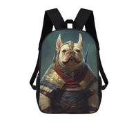 sinyumoney French Bulldog Viking Mochilas Escolares Para La Escuela Secundaria, Preparatoria, Universidad Y Viajes Para Niñas Y Adolescentes 17inch