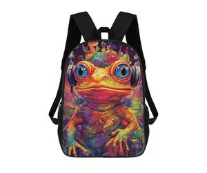 sinyumoney Frog Art Print-2 Mochila Escolar, Bolso De Negocios, Bolso Para Portátil Resistente Para Niñas Y Adolescentes 17inch