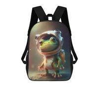sinyumoney Frog Astronaut Costume for Kids Mochila Escolar Grande Resistente Al Agua Para Portátil Para La Escuela/trabajo/viajes 17inch