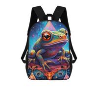 sinyumoney Frog Fantasy Mochila Escolar Impresa En 3D Para Niños Y Niñas, Mochila Escolar, Mochila De Viaje Para Niños 17inch