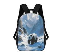 sinyumoney Frost Paths of Bamboo Panda Mochila Escolar Para Niños, Mochila Escolar Impresa En 3D Para Estudiantes De Primaria Y Secundaria 17inch