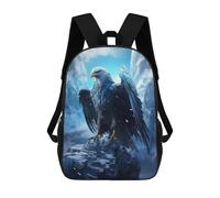 sinyumoney Frozen Eagle in Ice World Mochila Escolar Impresa En 3D Para Niños Y Niñas, Mochila Para Portátil Para Niños/estudiantes/adultos 17inch