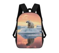 sinyumoney Frozen Majesty Polar Bear Mochila Escolar Mochilas Escolares Para Niñas Y Niños Mochila Con Bolsillo Mochila Escolar De Moda Mochila Infantil 17inch