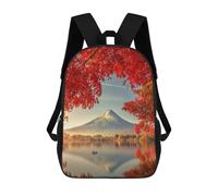 sinyumoney Fuji And Lake Kawaguchiko Mochila Infantil, Mochila Escolar De Gran Capacidad Para Estudiantes, Mochila Para Libros, Mochila Para Niños, Niñas, Adultos Y Adolescentes 17inch