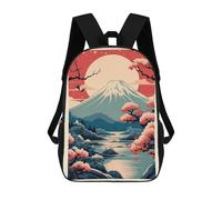 sinyumoney Fuji Mountain 1 Mochila Escolar Para Niñas Y Niños, Mochilas De Gran Capacidad, Mochilas Ligeras Para Niños Y Estudiantes 17inch