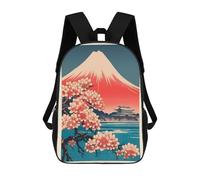sinyumoney Fuji Mountain 2 Mochilas Infantiles Impresas En 3D, Mochilas De Moda Informales, Mochilas De Viaje Bonitas, Mochilas Informales Para Exteriores Para Niños Y Niñas 17inch