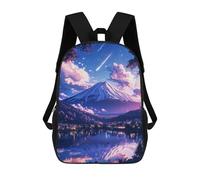 sinyumoney Fuji Mountain Stars Scene Mochila Escolar Resistente Al Agua, Mochila De Negocios Para Hombres, Mujeres Y Adolescentes 17inch