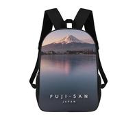 sinyumoney Fuji San Japan Mochilas Impresas En 3D 17inch Mochila Escolar Infantil Para Exteriores, Mochila Informal De Día, Bolsas De Viaje Informales Para Estudiantes De Secundaria