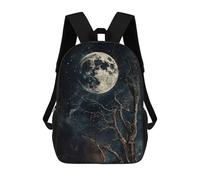 sinyumoney Full Black Moon And Bare Tree Mochila Escolar Infantil Impresa En 3D Para Niños, Mochilas De Viaje De Alta Capacidad, Bolsas Para Libros, Mochila Escolar Infantil 17inch