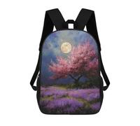 sinyumoney Full Moon Blossom Night Scene Mochila Escolar Grande Resistente Al Agua Para Portátil Para La Escuela/trabajo/viajes 17inch