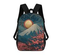 sinyumoney Full Moon Over Cherry Blossoms Mochila Escolar Infantil Impresa En 3D Para Niños, Mochila De Viaje De Alta Capacidad, Mochilas Para Libros De 17 Pulgadas Para Niños
