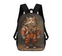 sinyumoney Funny Astronaut Space Cat Mochila Escolar Impresa En 3D Para Niños 17inch Mochilas Para Niños Y Niñas, Mochilas Escolares Para Niños, Mochilas De Viaje