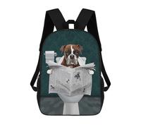 sinyumoney Funny Bathroom Mochila, Mochila Infantil, Mochila Escolar Para Estudiantes, Mochila Para Libros, Mochila Escolar Impresa En 3D Para Niños Y Niñas 17inch