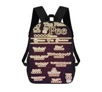 sinyumoney Funny Bathroom Neon Mochila Escolar Infantil Impresa En 3D Para Niños, Mochilas De Viaje, Bolsas Para Libros Para Niños Estudiantes De Primaria 17inch