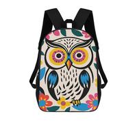 sinyumoney Funny Bohemian Owl Mochilas Impresas En 3D Para Niños 17inch Mochilas De Moda Informales Para El Día A Día, Bolsas De Viaje, Mochilas Informales Para Exteriores Para Niños Y Niñas
