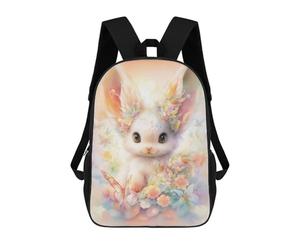 sinyumoney Funny Bunny Mochilas Infantiles Impresas En 3D De 17 Pulgadas. Mochila Escolar Informal Impresa En 3D Para Niños De Primaria Y Secundaria.