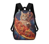 sinyumoney Funny Cat Eating Pizza Mochila Escolar Infantil Impresa En 3D Para Niños, Mochilas De Viaje De Alta Capacidad, Bolsas Para Libros, Mochila Escolar Infantil 17inch