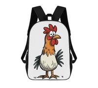 sinyumoney Funny Chicken Mochila Con Bolsillo Mochilas Impresas En 3D, Mochilas De Viaje, Mochilas Para Libros, Mochila Escolar Para Niños 17inch