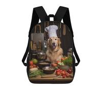 sinyumoney Funny Dog Cooking Kitchen Mochila De Peluche Con Dibujos Animados, Mochila 3D Para Niños, Bolsa Escolar, Idea De Regalo De Cumpleaños Para Niños Y Niñas 17inch