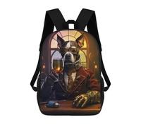 sinyumoney Funny Dog Drinking Mochilas Impresas En 3D Para Niños, Mochila Escolar, Mochila Informal Para Exteriores, Mochila Informal De Moda Para Niños, Lindas Bolsas De Viaje 17inch