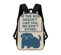 sinyumoney Funny Dog Entry Sign Mochilas De 17 Pulgadas Para Niños, Mochilas Escolares Impresas En 3D Para Estudiantes De Primaria Y Secundaria, Para Niños Y Niñas.