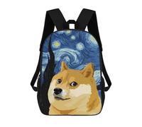 sinyumoney Funny Dog Starry Night Mochila Escolar Ligera Para Aeropuerto, Estudiantes Universitarios, Niñas, Niños Y Adolescentes 17inch
