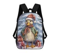 sinyumoney Funny Duck Christmas Mochila Escolar Infantil Impresa En 3D Para Niños, Mochilas De Viaje De Alta Capacidad, Bolsas Para Libros, Mochila Escolar Infantil 17inch