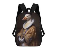 sinyumoney Funny Duck Mochila Escolar Mochilas Escolares Para Niñas Y Niños Mochila Con Bolsillo Mochila Escolar De Moda Para Niños 17inch