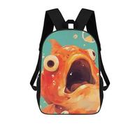 sinyumoney Funny Fish in Water Mochila Escolar Infantil Impresa En 3D 17inch Mochilas De Moda Para Niños De Primaria Y Secundaria