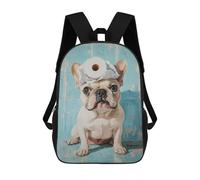 sinyumoney Funny French Bulldog with Toilet Paper Mochila Escolar Infantil De 17 Pulgadas Con Estampado 3D De Películas De Anime Para Niños, Mochila De Viaje, Mochila Escolar Infantil