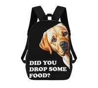 sinyumoney Funny Hungry Labrador Mochila Escolar Para Niños Con Impresión 3D, Mochila Moderna Para Niños Y Niñas, Mochila Informal Para Estudiantes. 17inch