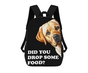 sinyumoney Funny Hungry Labrador Mochila Escolar Para Niños Con Impresión 3D, Mochila Moderna Para Niños Y Niñas, Mochila Informal Para Estudiantes. 17inch