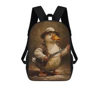 sinyumoney Funny Killer Duck Knife Mochila Escolar Resistente Al Agua, Mochila De Viaje, Bolsa Para Computadora Para Campus, Viajes Al Aire Libre, Deportes 17inch