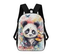sinyumoney Funny Little Panda Bear Mochila Escolar Informal Para El Día A Día, Ideal Para Viajes, Trabajo Y Uso Diario 17inch