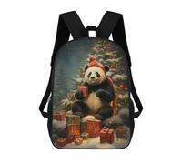 sinyumoney Funny Panda Xmas Mochila Escolar De Moda Para Estudiantes, Adecuada Para Niños Y Niñas, Mochila Informal Para Viajes Al Aire Libre, Esencial Para El Día A Día 17inch