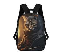 sinyumoney Funny Shinobi Ninja Cat Mochilas Impresas En 3D 17inch Mochila Escolar Infantil Para Exteriores, Mochila Informal De Día, Bolsas De Viaje Informales Para Estudiantes De Secundaria