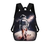Sinyumoney Fury Unleashed Mochila escolar ligera, mochila escolar, mochila escolar para adolescentes, niñas, niños, mujeres y hombres, Astronaut in Outer Space, 17"