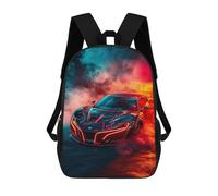 sinyumoney Future Racing Car Neon Lights Mochila Escolar, De Negocios, Para Portátil, Unisex, Informal, Para Adolescentes, Chicas, Chicos, Mujeres Y Hombres 17inch
