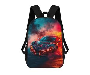 sinyumoney Future Racing Car Neon Lights Mochila Escolar, De Negocios, Para Portátil, Unisex, Informal, Para Adolescentes, Chicas, Chicos, Mujeres Y Hombres 17inch