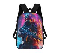 sinyumoney Future Soldier with High-Tech Gear Mochila Infantil, Mochila Escolar Infantil, Mochilas Escolares Impresas En 3D Para Niños Y Estudiantes Adolescentes 17inch
