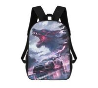 sinyumoney Futuristic Monsters Car Mochila Escolar Impresa En 3D Para Niños Y Niñas, Mochila Escolar, Mochila De Viaje Para Niños 17inch