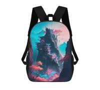 sinyumoney Futuristic Sakura Dreams Mochila De Moda Para Papelería, Impermeable, Informal, Para Hombres, Mujeres Y Adolescentes 17inch