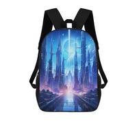 sinyumoney Futuristic Surreal City Mochila Escolar Impresa En 3D Para Niños Mochilas De Viaje De Alta Capacidad Bolsas Para Libros Mochila Escolar Para Niños Mochila 17inch