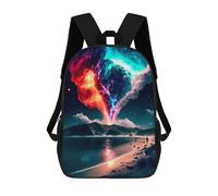 sinyumoney Galactic Beach Encounter -1 Mochila escolar ligera e informal para adolescentes, niñas, niños, mujeres y hombres, Galactic Beach Encounter -1, 17"