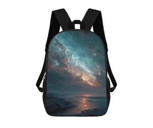 sinyumoney Galactic Beach Sunset Mochilas Escolares, De Viaje Y Universitarias Para Hombres, Mujeres Y Adolescentes 17inch