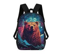 sinyumoney Galactic Bear Majesty -1 Mochila Escolar Impresa En 3D 17inch Mochila Escolar Infantil Mochilas De Viaje Mochila Informal De Moda Para Niños Y Estudiantes