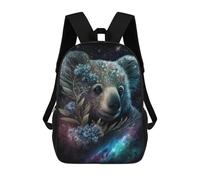 sinyumoney Galactic Bear with Flowers -2 Mochilas Infantiles Mochila Escolar Impresa En 3D Para Niños Mochilas De Viaje Bolsas Para Libros Para Niños 17inch Mochila Escolar