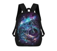 sinyumoney Galactic Bicycle Adventure -1 Mochilas Escolares Para La Escuela Secundaria, Preparatoria, Universidad Y Viajes Para Hombres, Mujeres Y Adolescentes 17inch
