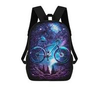 sinyumoney Galactic Bicycle Adventure Mochila Escolar, Bolso De Negocios, Bolso Para Portátil Resistente Para Niñas Y Adolescentes 17inch